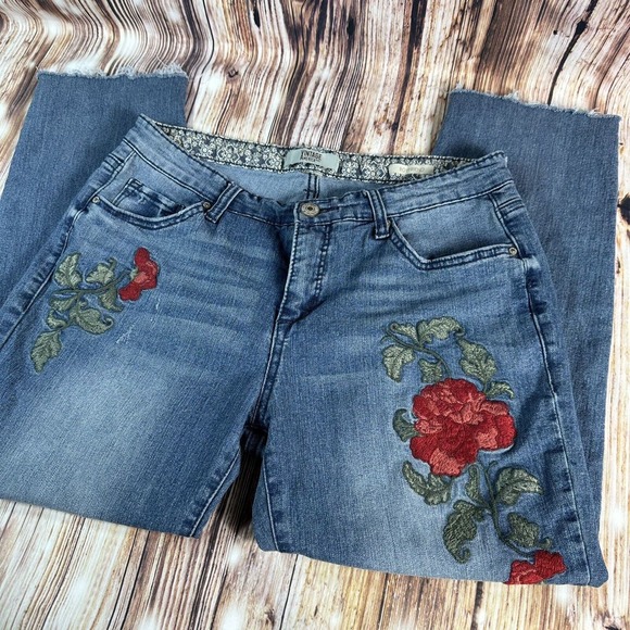 Vintage America Blues Denim - Vintage America Blues GRATIA Boyfriend Jeans Womens Sz 4 Denim Capri Pants 29x23